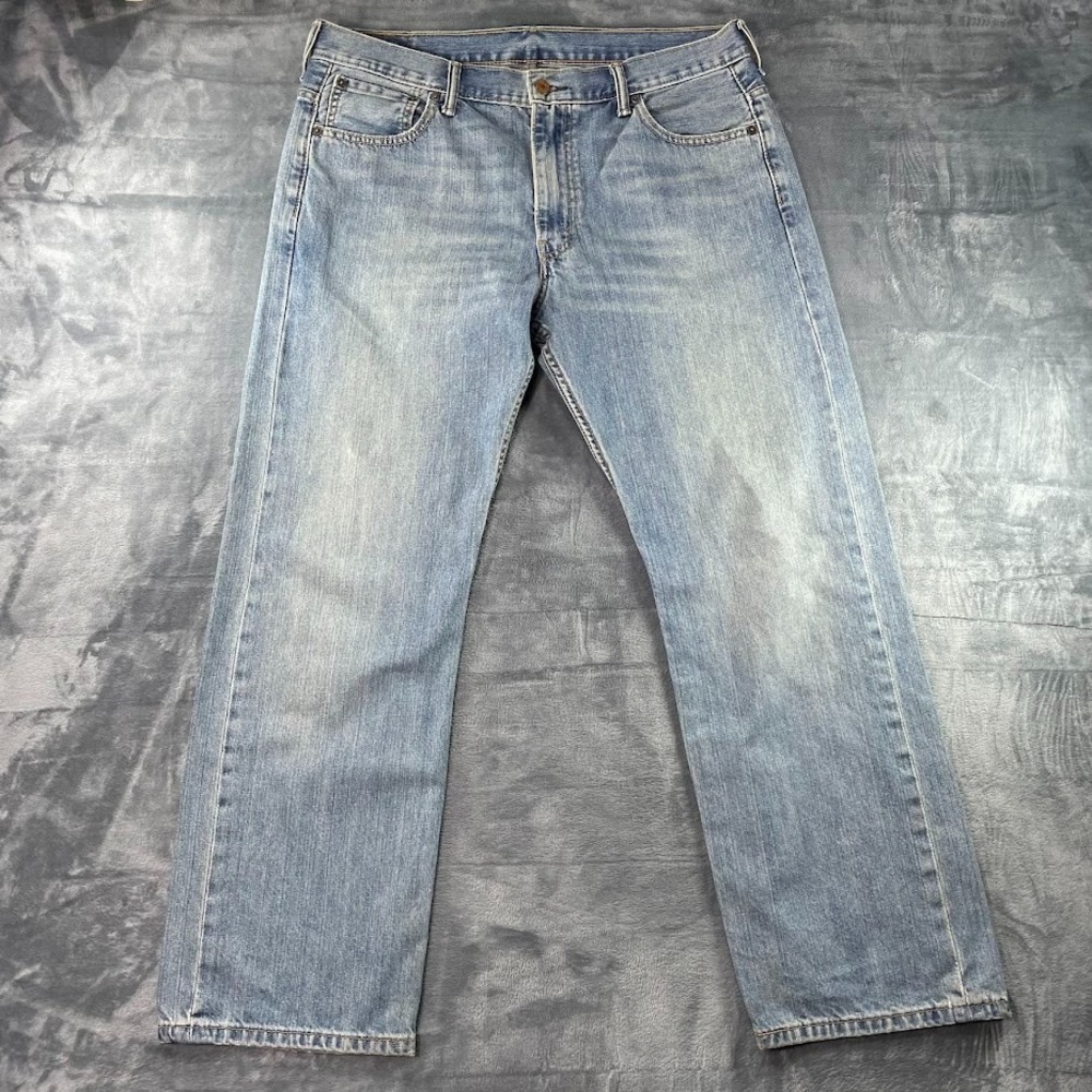 Levi's 569 Jeans Mens 36x32 Fits 38x32 Blue Medium Wash Straight Relaxed Denim